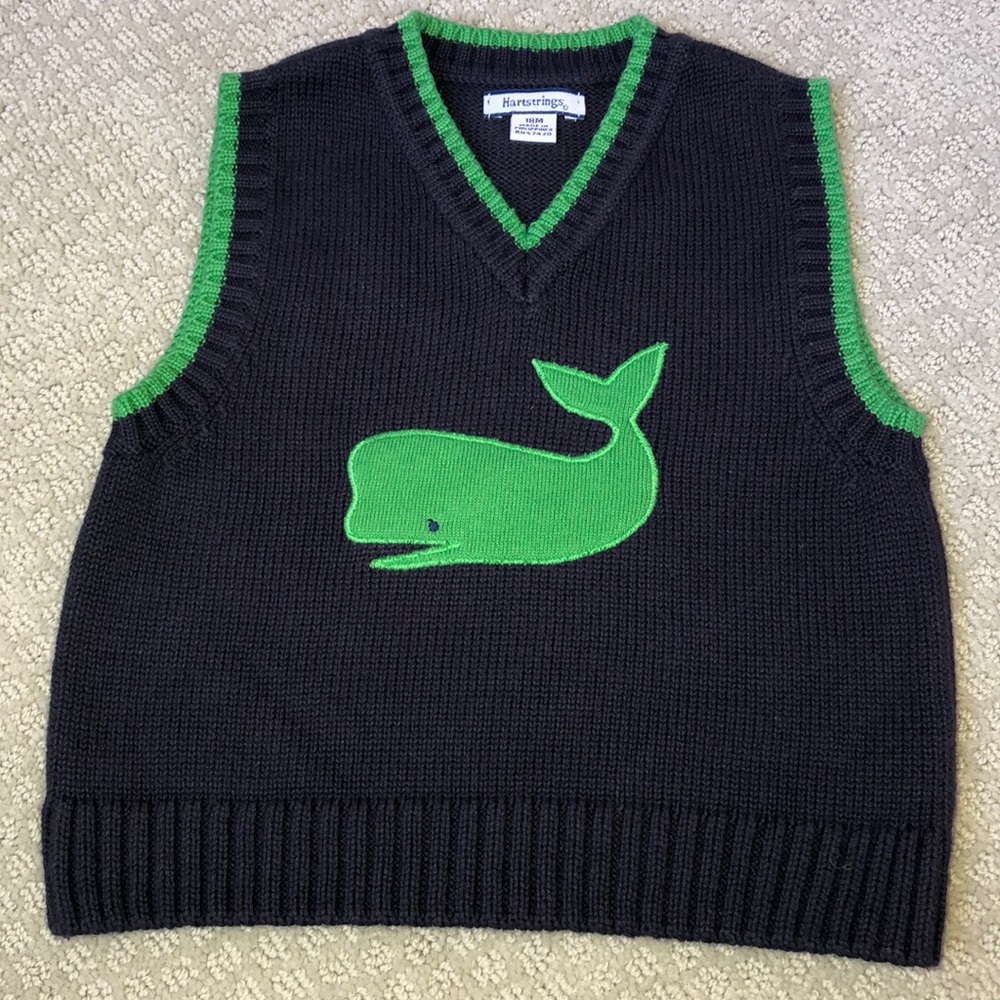 Heartstrings whale sweater vest
